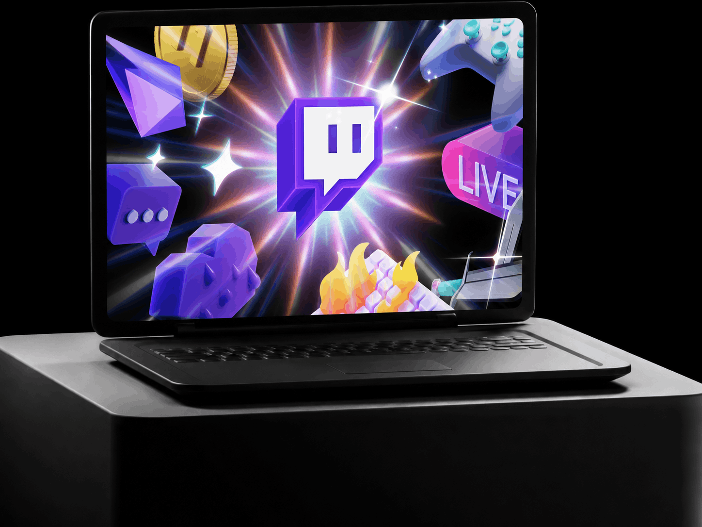 Projet Twitch : maquette d'écran présentant la campagne