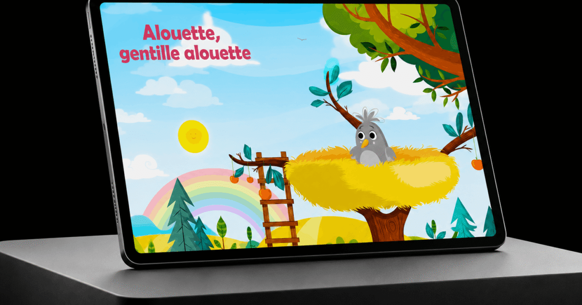 Projet Alouette : maquette d'écran présentant la campagne