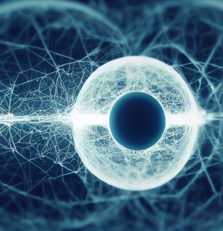 Onde sonore numérique évoquant une voix générée par intelligence artificielle