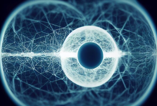 Onde sonore numérique évoquant une voix générée par intelligence artificielle